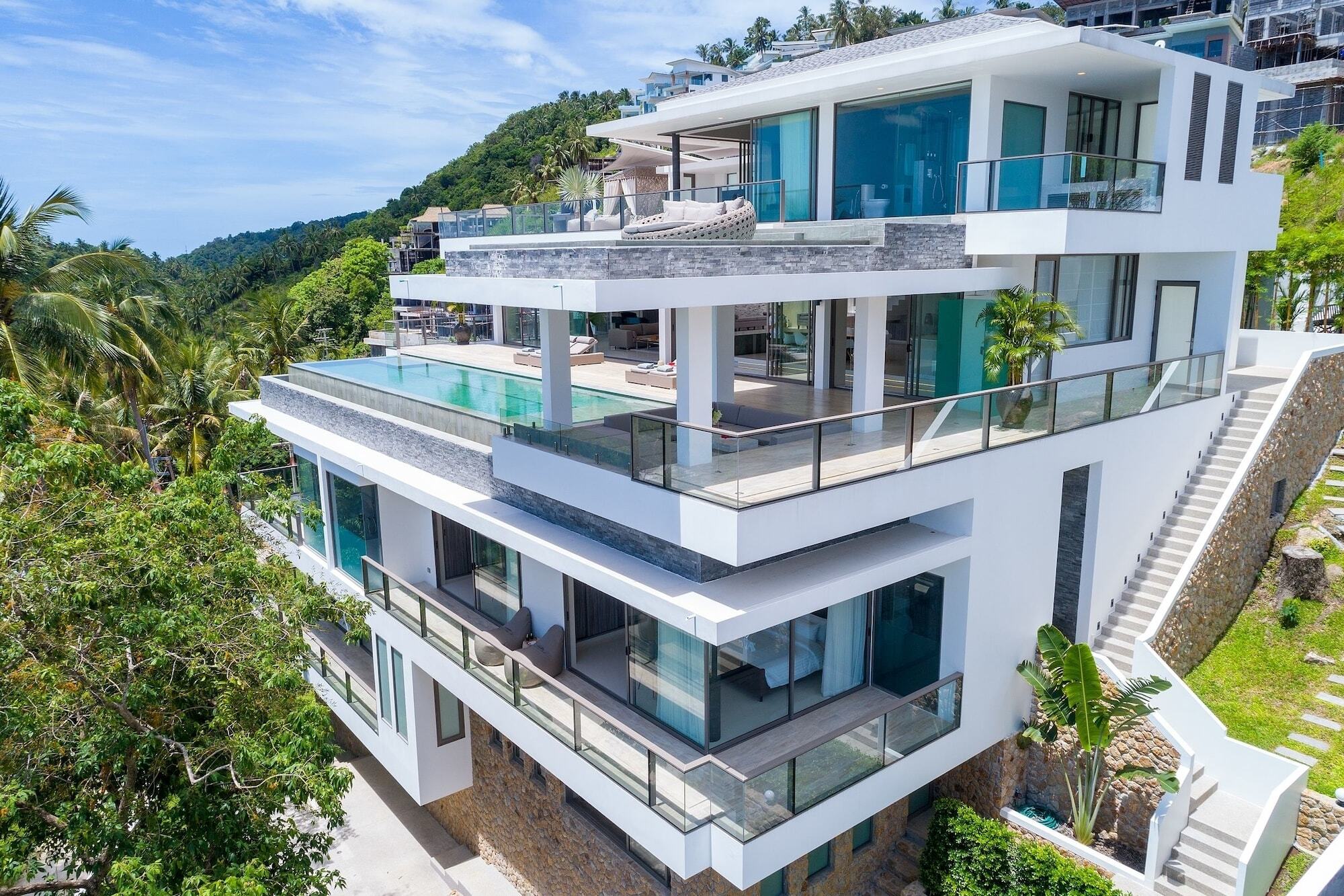 Villa One - New Luxury Sea View Villa Plage de Chaweng Extérieur photo