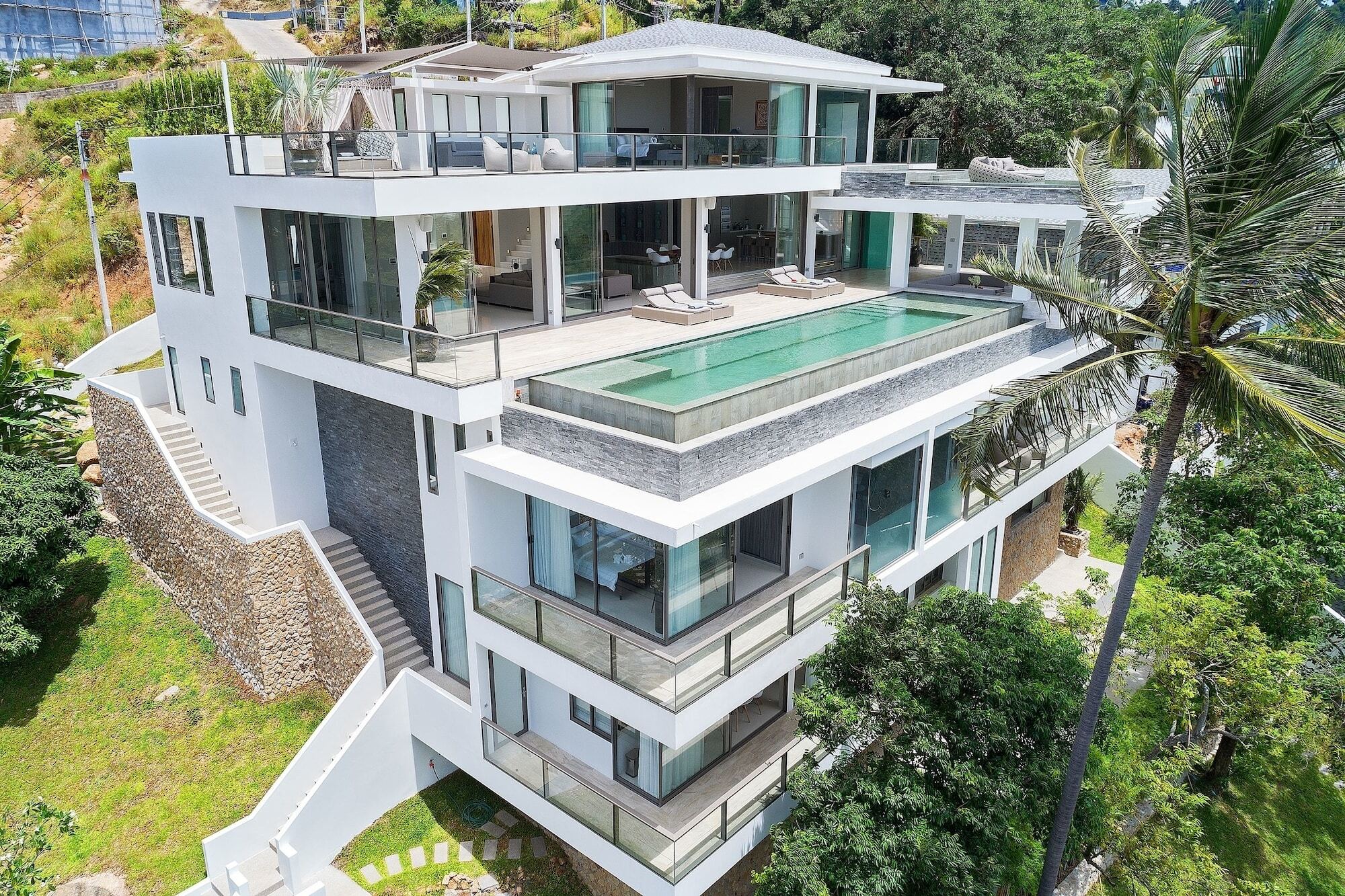 Villa One - New Luxury Sea View Villa Plage de Chaweng Extérieur photo